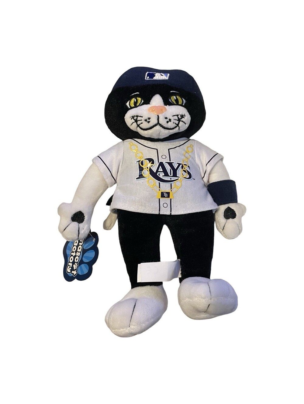 Tampa Bay Rays DJ Kitty #10 Mascot Plush 10" MLB Embroidered